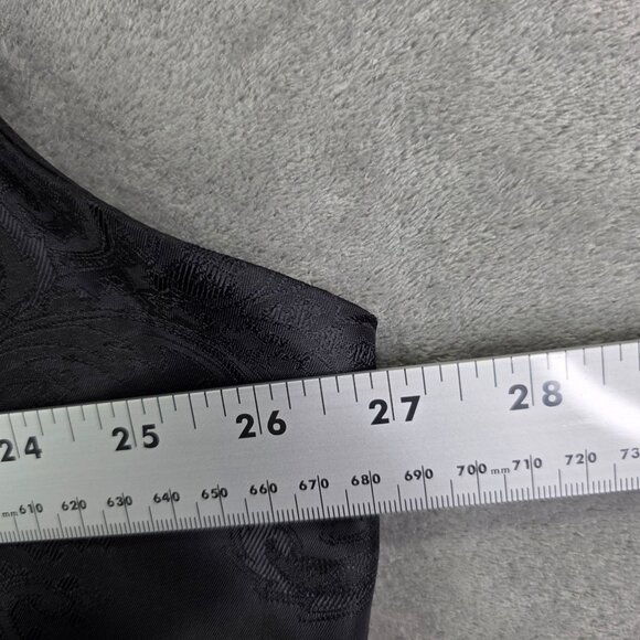 Mens Samuel Windsor Black Navy Paisley Jacquard Waistcoat Vest Button Front 42R - Picture 5 of 8